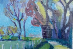 Abstrakte Niederrheinlandschaft