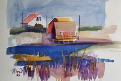 Norwegische Landschaft 

Aquarell ,    30 x 20 cm   ,               175,-Euro     